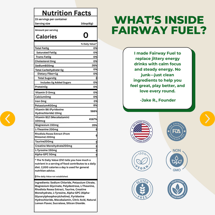 Golf Performance Supplement